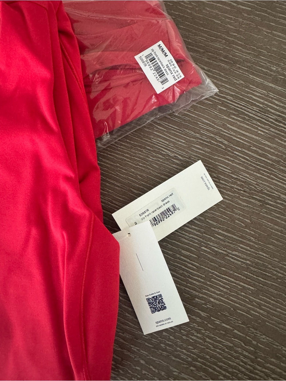 SPANX SHAPE™ RED GET MOVING ZIP FRONT DRESS - Picture 10 of 16